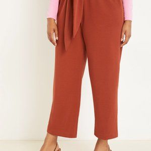 Eloquii Cropped Pant with Tie
